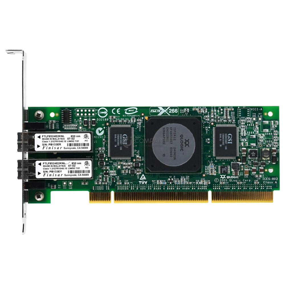 FC2410401-20 QLOGIC QLA2462 4GB PCI-X FC DUAL PORT ADAPTER QLA2462